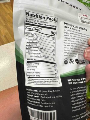 Organic Raw Pumpkin Seeds