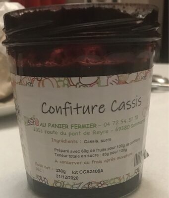 Confiture Cassis