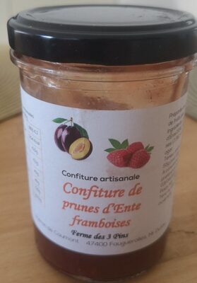 Confiture De Prunes D'ente Et Framboises