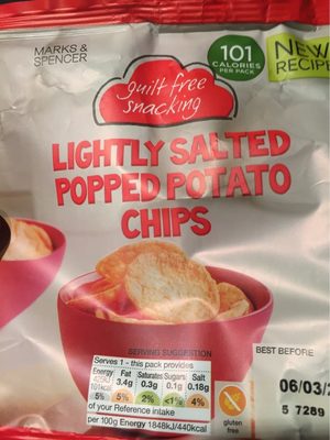 Lightly Salted Popped Potato Chips