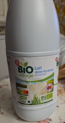 Lait Demi Écrémé Bio Village