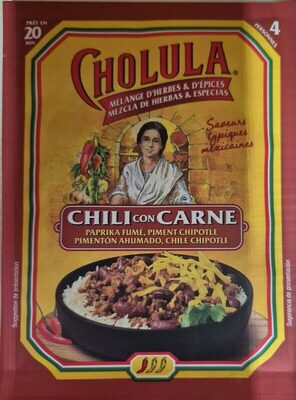 Chili Con Carne : Paprika Fumé, Piment Chipotle
