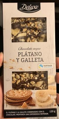 Chocolate Negro Platano Y Galleta
