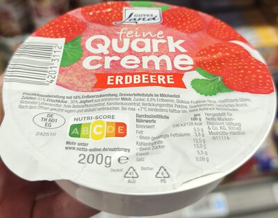 Feine Quarkcreme Erdbeere