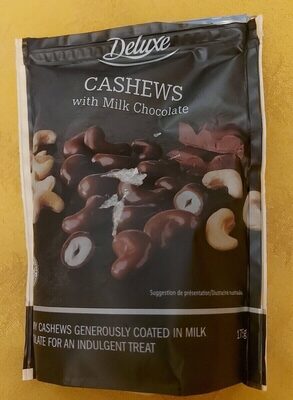 Noix De Cajou Enrobées De 50% De Chocolat Au Lait