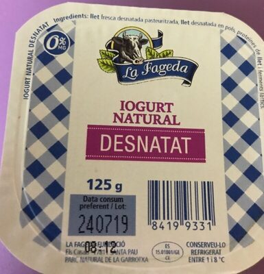 Iogurt Natural Desnatat
