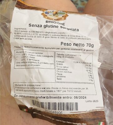 Brioche Senza Glutine