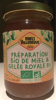 Préparation Bio De Miel & Gelée Royale 8%