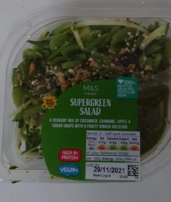 Supergreen Salad With A Fruity Ginger Dressing