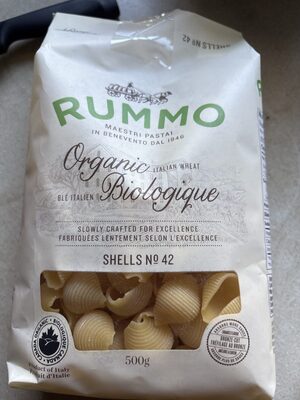Organic Wheat Shells Pasta No 42