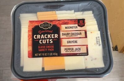 Gourmet Cracker Cuts Sliced Cheese Variety Pack