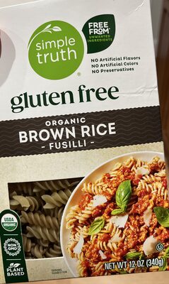 Organic Brown Rice Fusilli