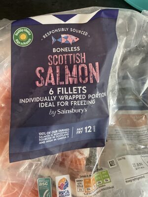 Boneless 6 Scottish Salmon Fillets