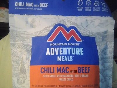 Chili Mac W/ Beef, Freeze Dry, Mountain House