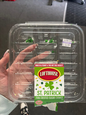 St. Patrick Mini Frosted Sugar Cookies