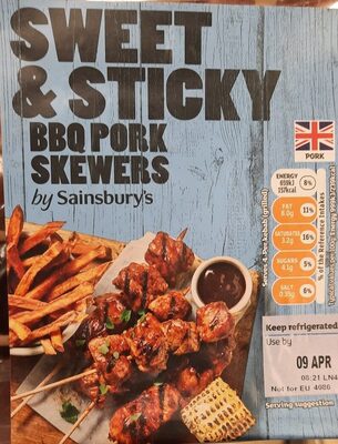 Sweet & Sticky Bbq Pork Skewers