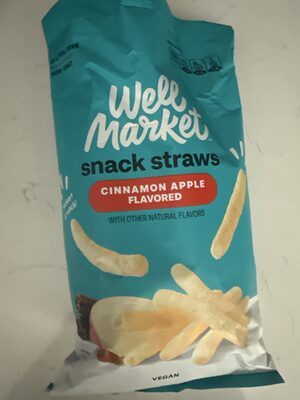 Cinnamon Apple Flavored Snack Straws