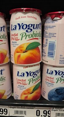 La Yogurt Probiotic Peach