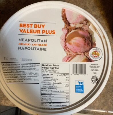 Neapolitan Ice Milk