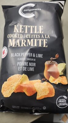 Kettle Cooked Chips, Black Pepper, And Lime