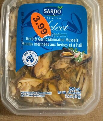 Herb Garlic Marinated Mussels