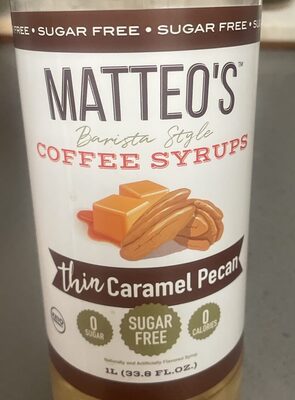 Thin Caramel Pecan Coffee Syrup