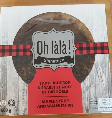Tarte Au Sirop D'érable Et Noix De Grenoble