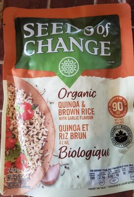 Organic Quinoa & Brown Rice With Garlic Flavour