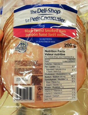 Jambon Fumé Forêt Noire