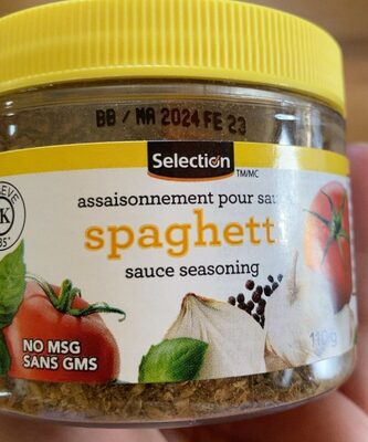 Spaghetti Sauce Seasoning