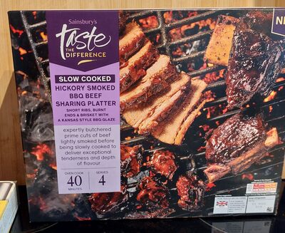 Slow Cooked Hickory Smoked Bbq Beef Sharing Platter
