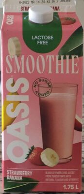 Strawberry Banana Smoothie Oasis