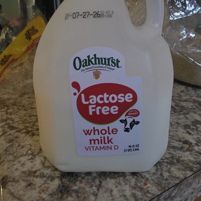 Oakhurst Lactose Free Whole Milk