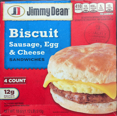 Biscuit Sausage, Egg & Cheese Sandwiches