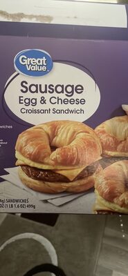 Sausage, Egg & Cheese Croissant Sandwich