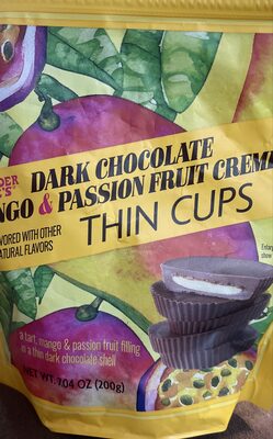 Dark Chocolate Mango & Passion Fruit Creme Thin Cups