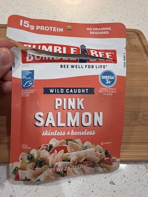 Wild-caught Pink Salmon Skinless & Boneless (pouch)