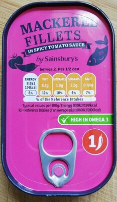 Mackerel Fillets In Spicy Tomato Sauce
