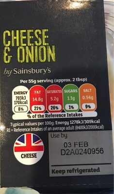 Cheese & Onion By Sainsbury's