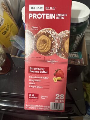 Strawberry Peanut Butter Protein Energy Bites