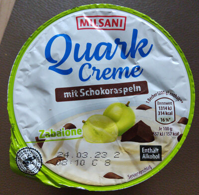 Quarkcreme Mit Schokoraspeln - Zabaione