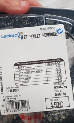 Filet De Poulet Normande