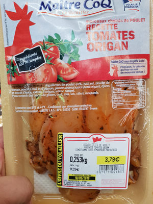 Aiguillettes De Poulet Marinées Tomate Origan