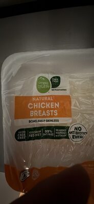Natural Chicken Breasts Boneless & Skinless