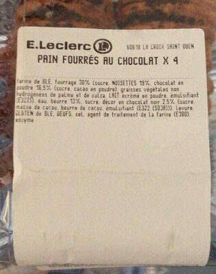 Pian Fourrés Au Chocolat