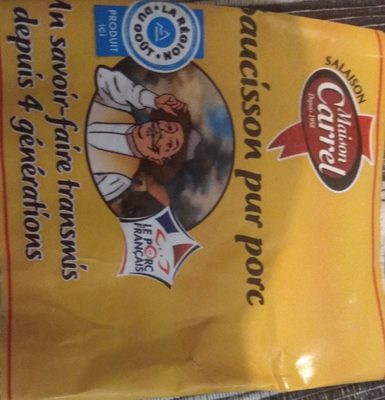 Saucisson Sec Pur Porc Bride Main