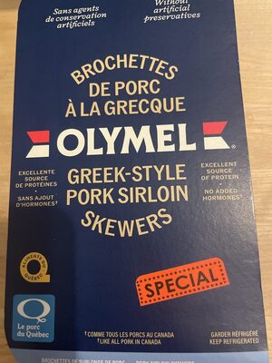 Brochettes De Porc À La Grecque