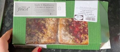Apple & Blackberry Crumble Danish