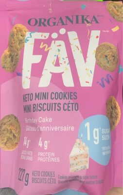 Keto Mini Cookies Birthday Cake
