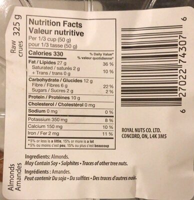 Almonds Raw